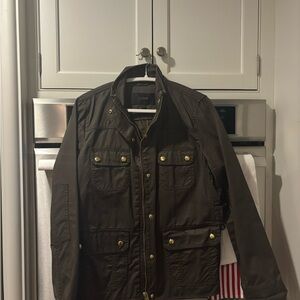 J. Crew Green Waxed Jacket